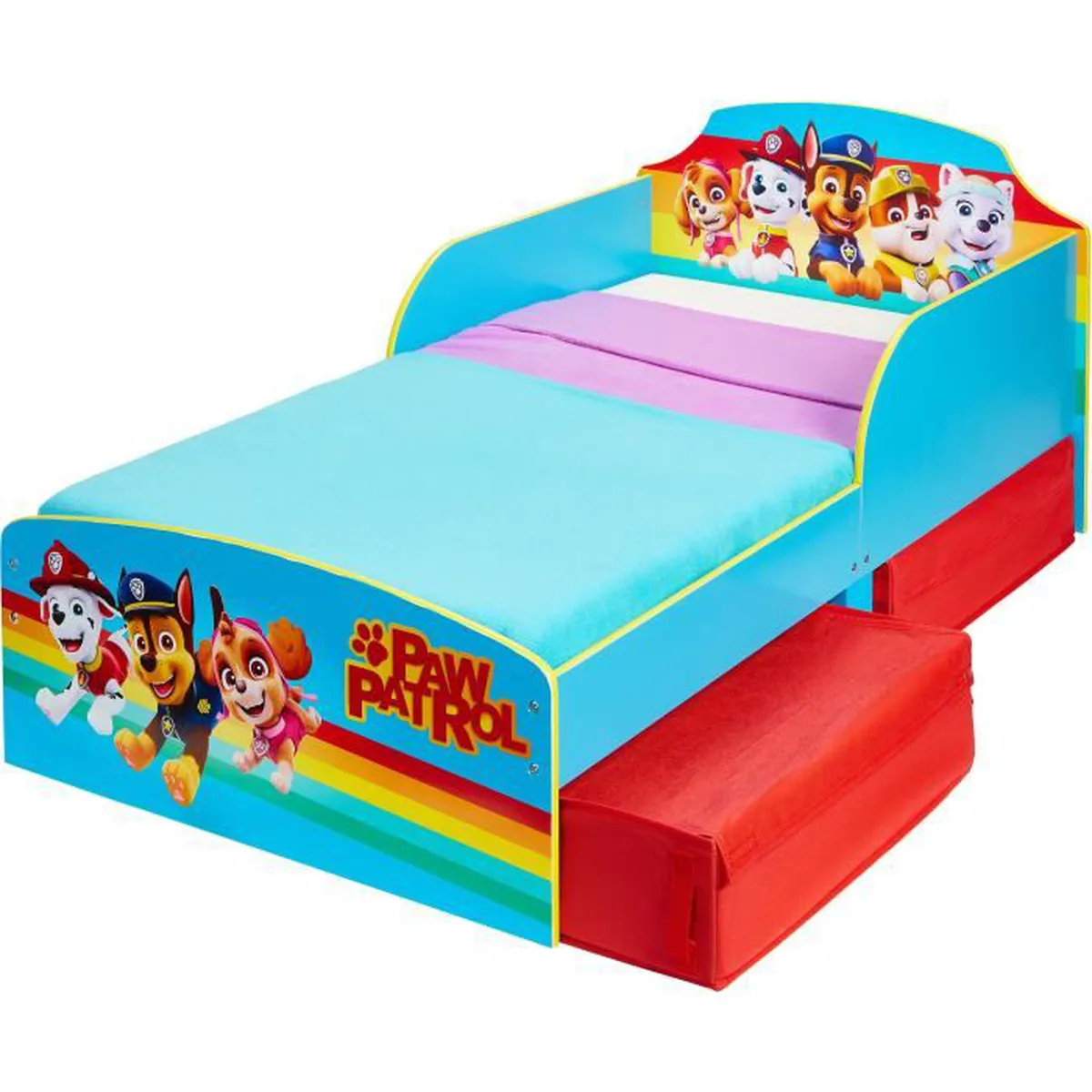 CAMA INFANTIL PAW PATROL (NUEVO MODELO)+ COLCHÓN Y ALMOHADA - APART90859